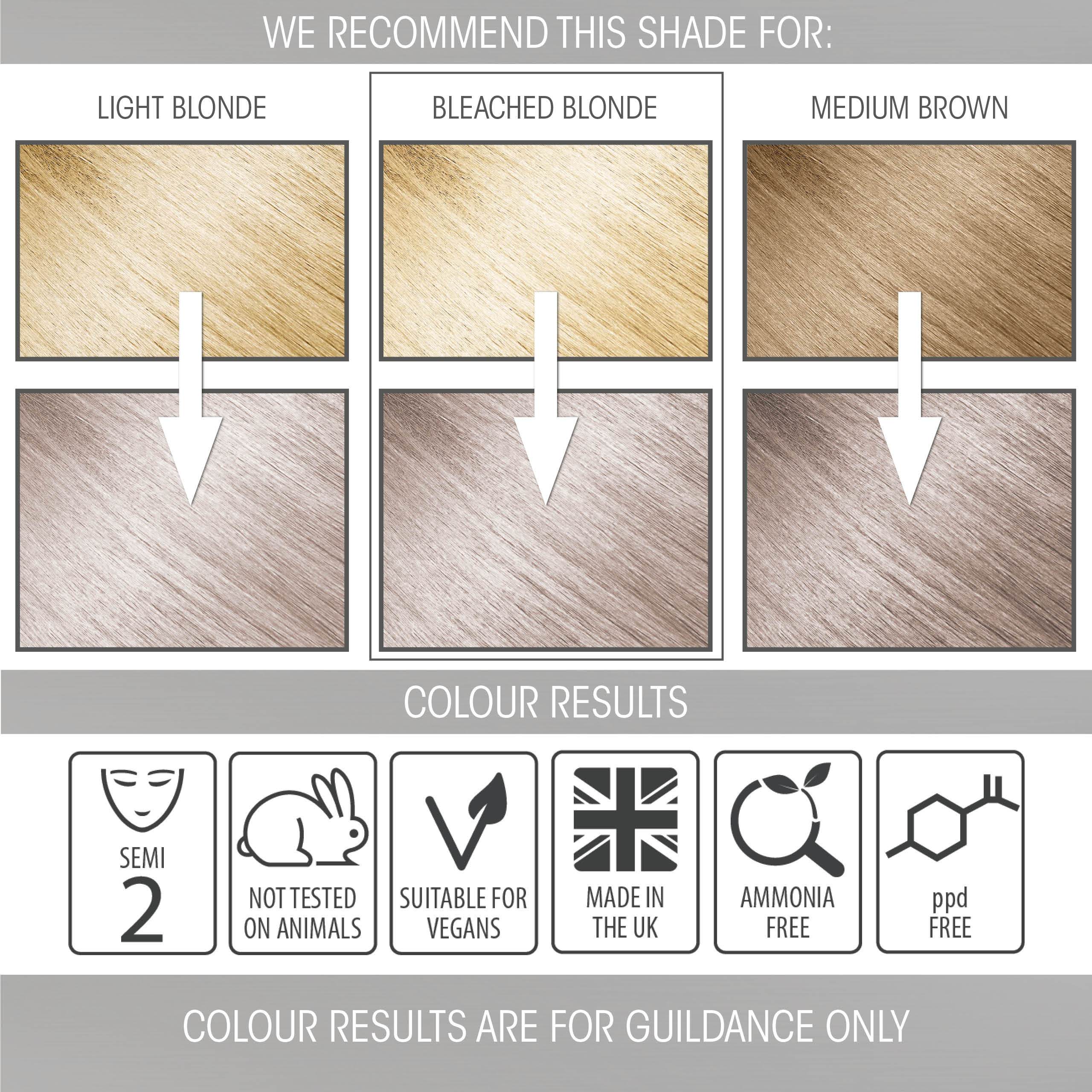 Silver Moon Grey Pastel Hair Dye | Semi-permanent Hair Colour