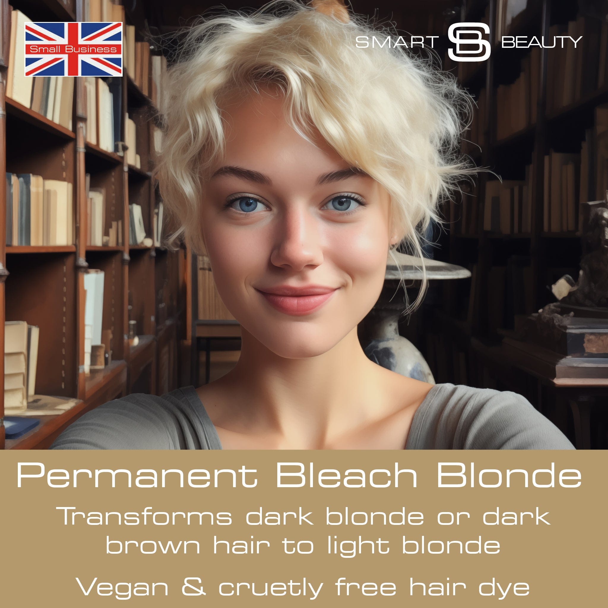 No.1 Smart Blonde Hair Bleach Kit for Dark Hair plus two Platinum Conditioning Toner sachets