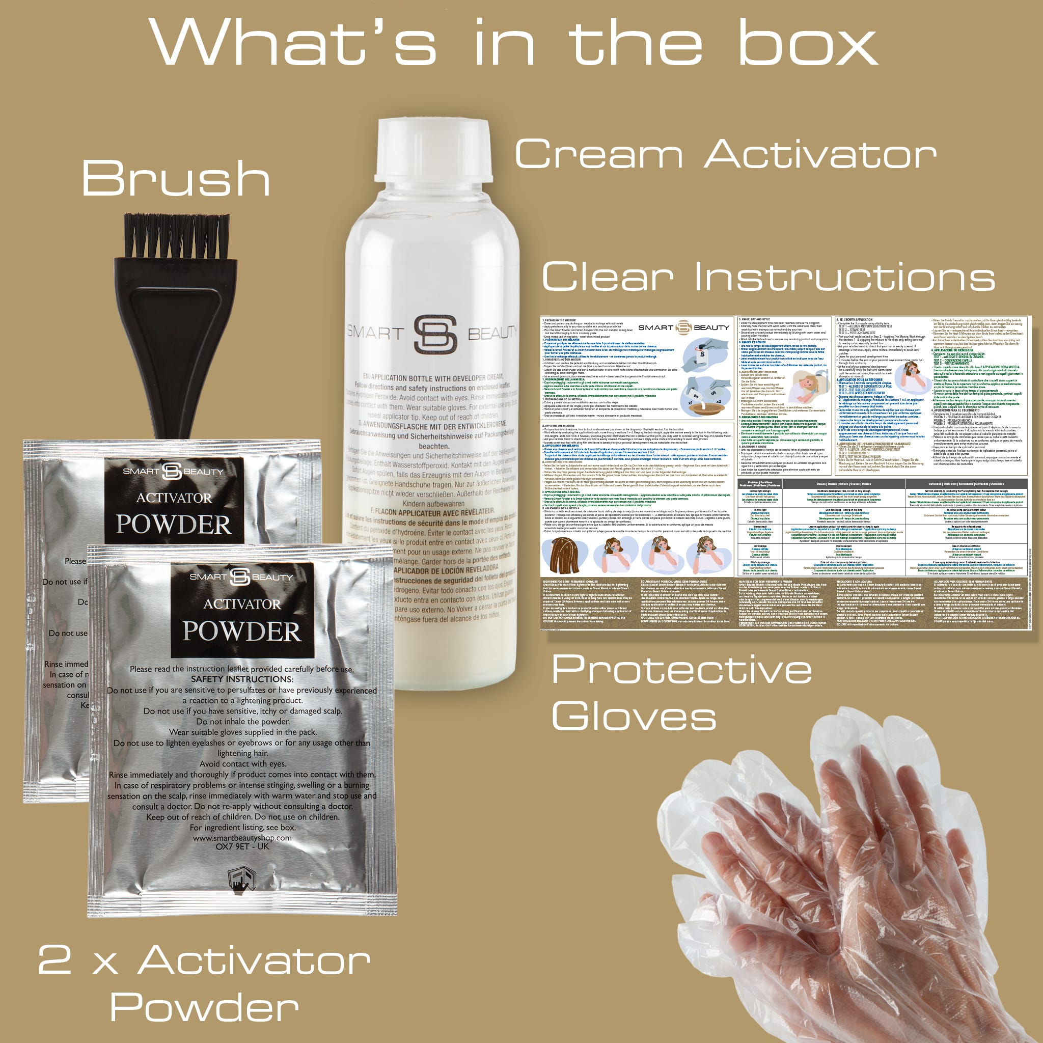 No.2  Smart Blonde Hair Bleach Kit for Blonde Hair plus two Platinum Conditioning Toner Sachets