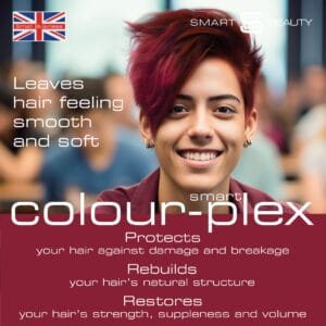 Teinture capillaire rouge intense avec après-shampooing Plex intégré, coloration permanente