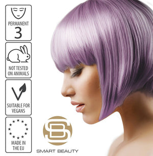 Hair Dye Permanent Lilac purple Metallic Pastel | Vegan | Cruelty Free | Made in the EU