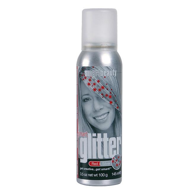Red & Silver | Smart Glitter Temporary Glitter Hair Spray