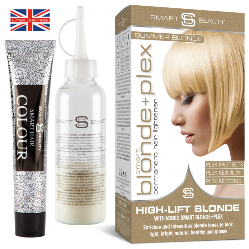 Blonde+plex | Summer Blonde Hair Dye with Added Plex Hair Care Conditioner, Permanent Hair Colour