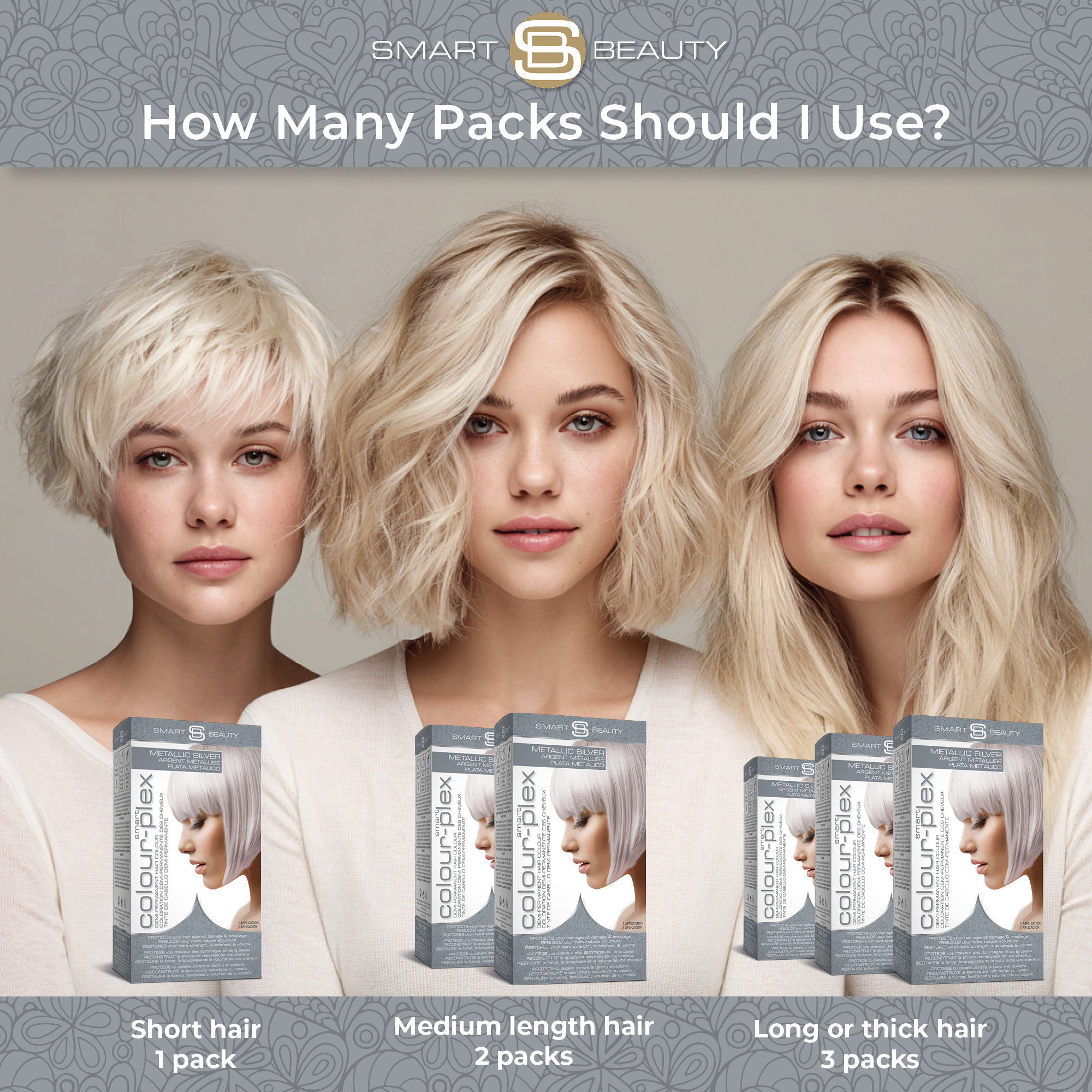 Metallic Silver Hair Dye with Added Plex Hair Care Conditioner, Demi-Permanent Hair Colour - Image 9