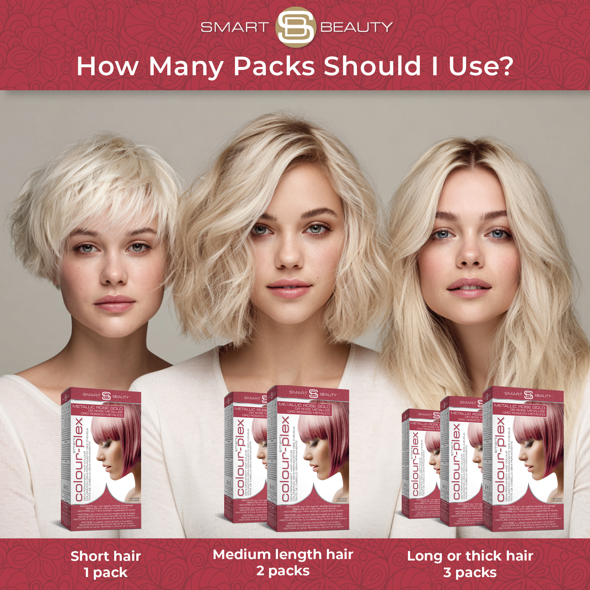 Metallic Rose Gold Hair Dye with Added Plex Hair Care Conditioner, Demi-Permanent Hair Colour - Image 8