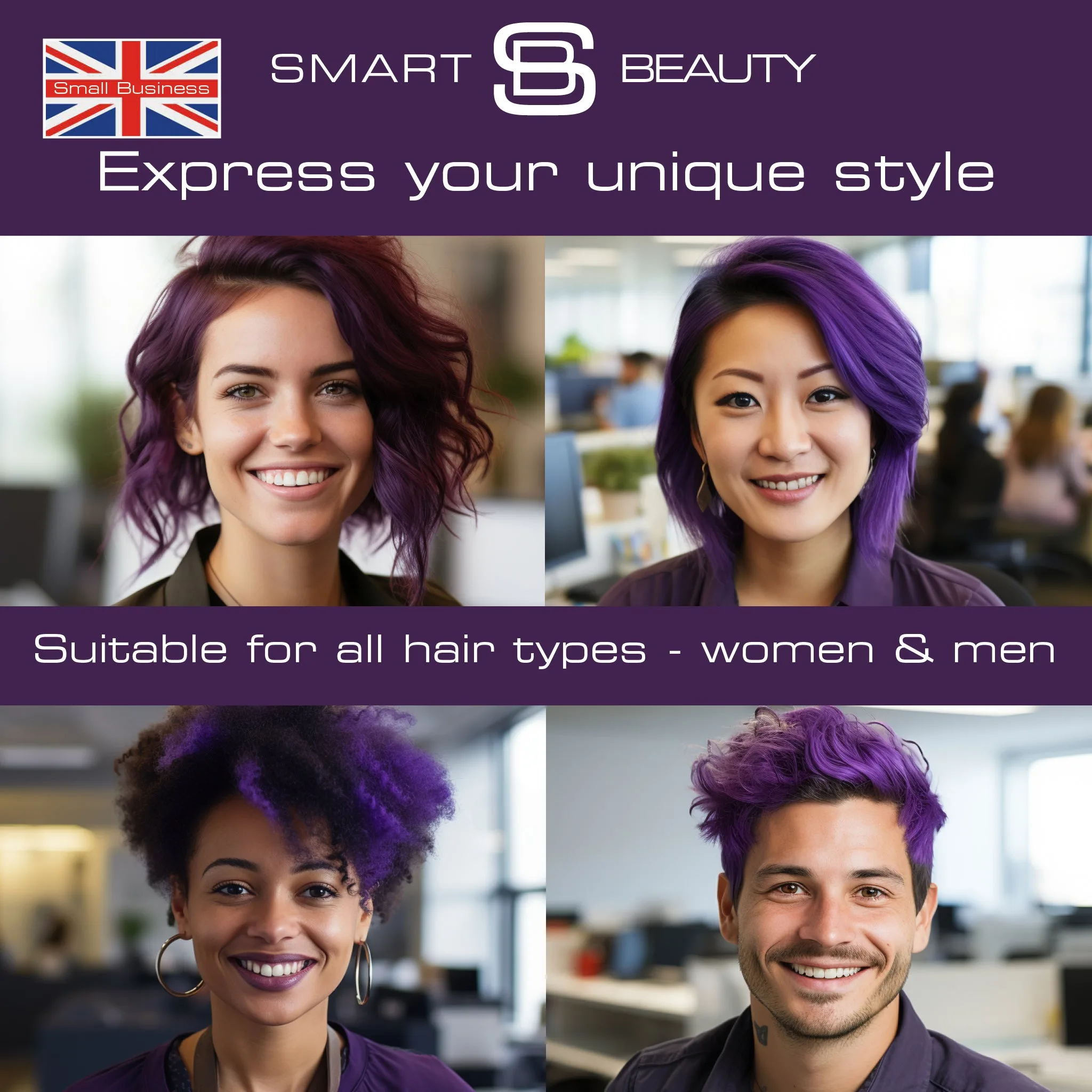 Smart Beauty Amethyst Purple Permanent hair dye