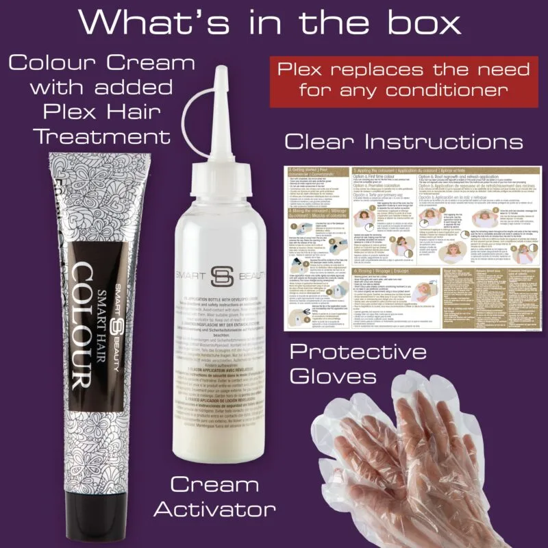 Amethyst Purple Hair Dye with Added Plex Hair Care Conditioner, Permanent Hair Colour - Image 7