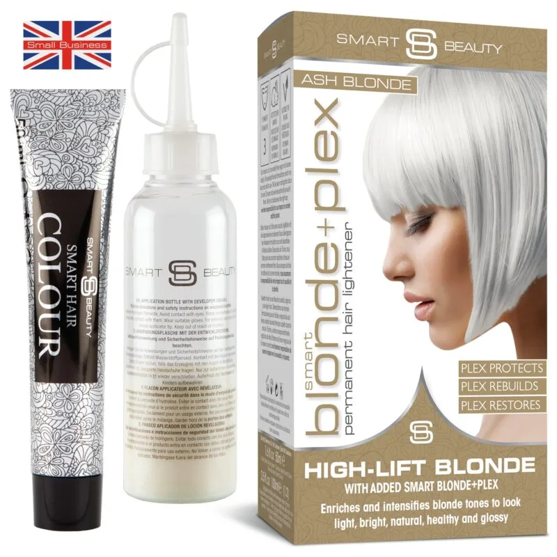 Smart Beauty Ash Blonde Hair Dye – permanent hair color with Smart Plex technology for strong, shiny hair, perfect for covering greys and at-home application