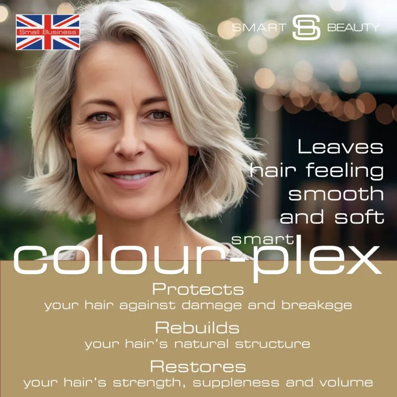 Smart Beauty Ash Blonde Hair Dye – professional-grade color with Smart Plex, designed for bold transformations and natural grey blending