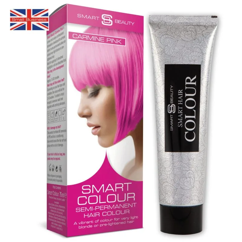 Carmine Pink Vibrant Semi-permanent Hair Colour