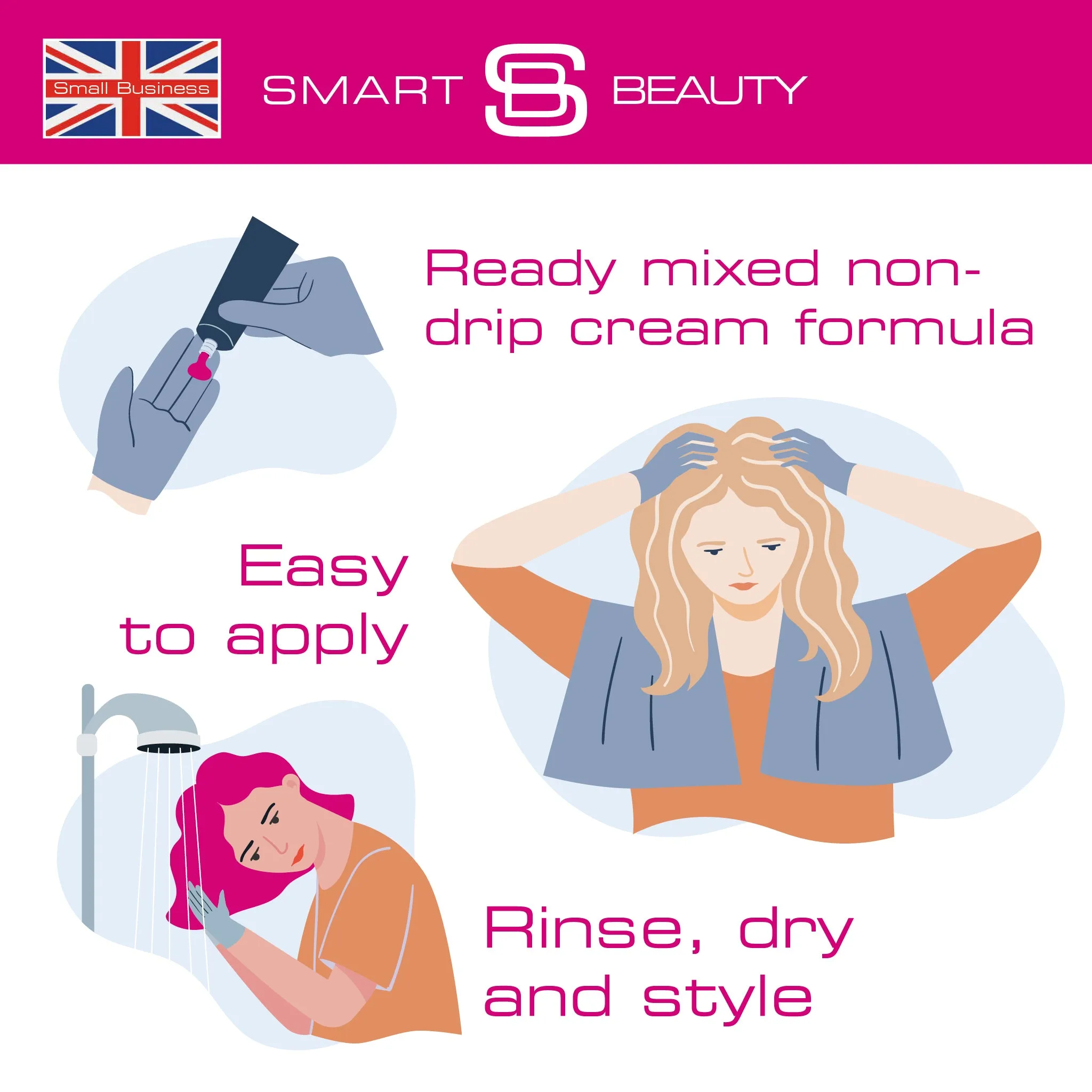 Carmine Pink Vibrant Semi-permanent Hair Colour - Image 6