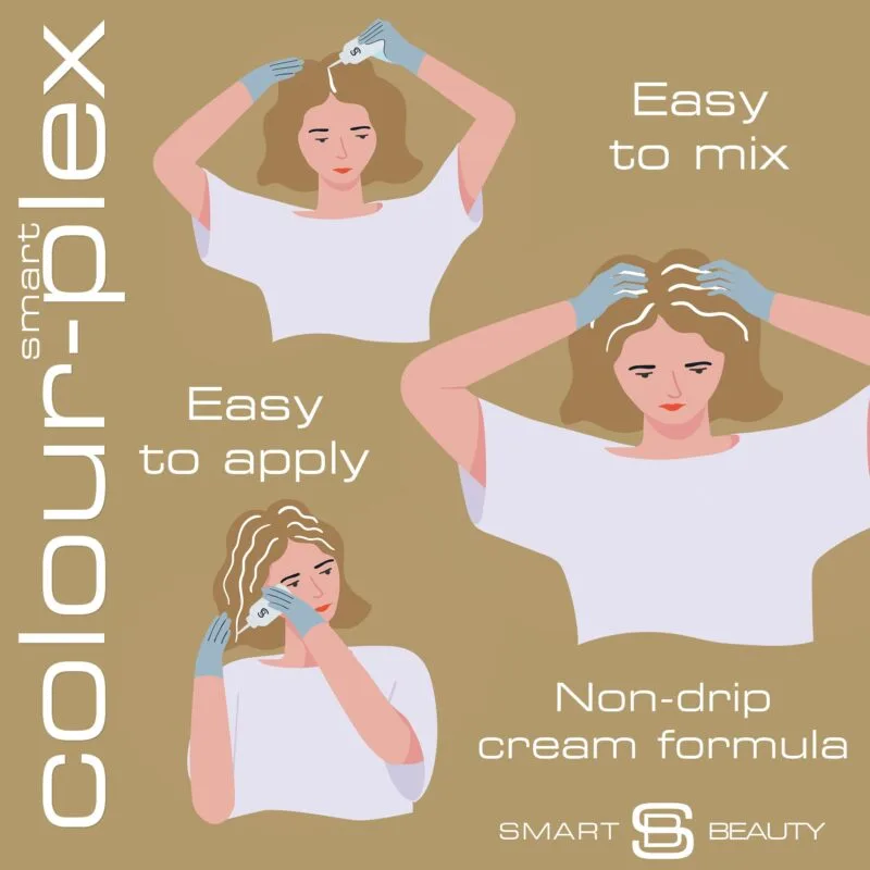 Creamy Blonde Hair Dye with added Plex Hair Care Conditioner, Permanent Hair Colour - Image 5