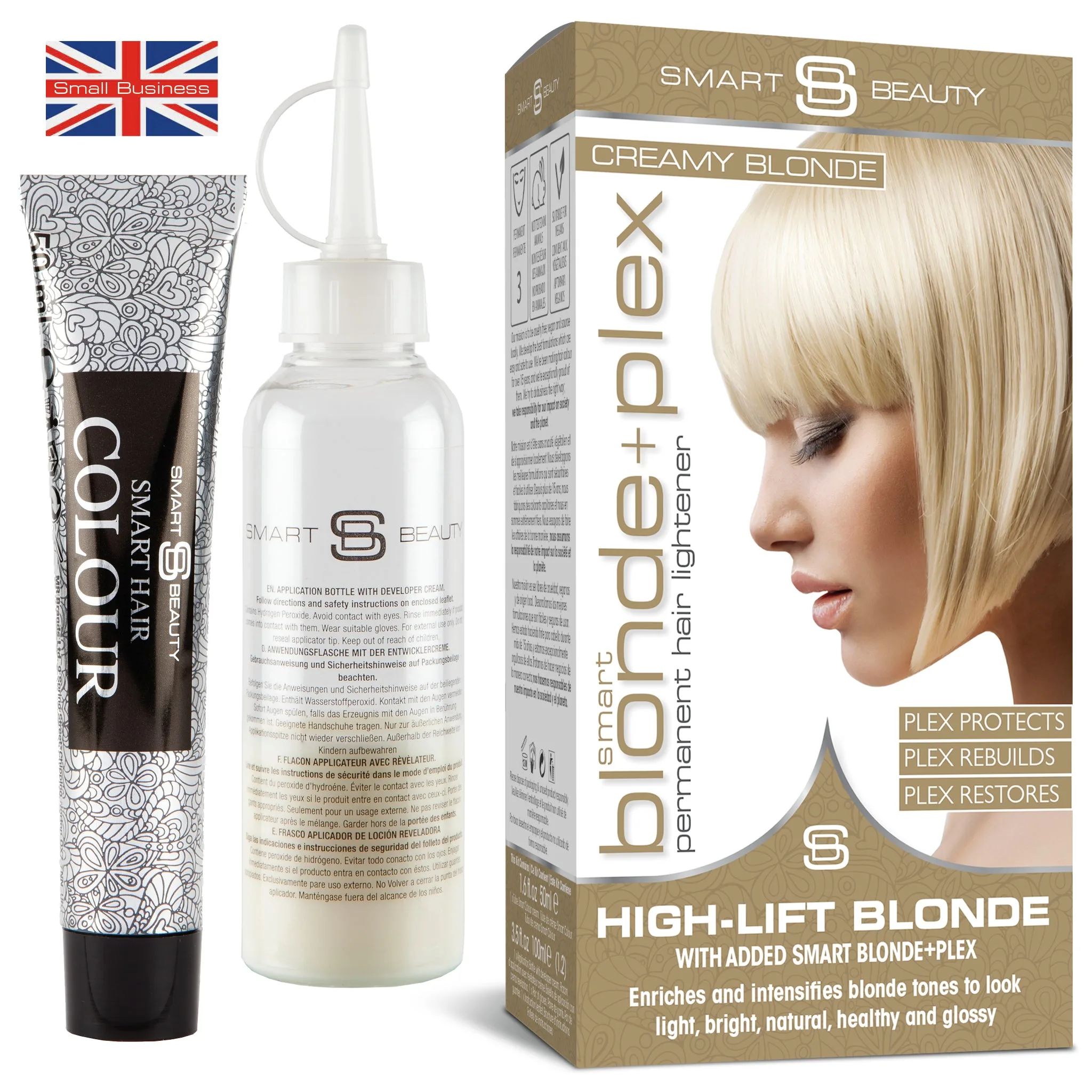 Creamy Blonde Hair Dye with added Plex Hair Care Conditioner, Permanent Hair Colour - Image 8
