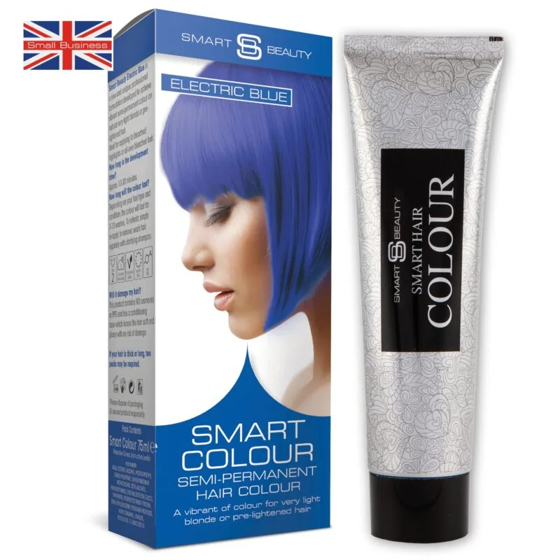 Electric Blue Vibrant Semi-permanent Hair Colour
