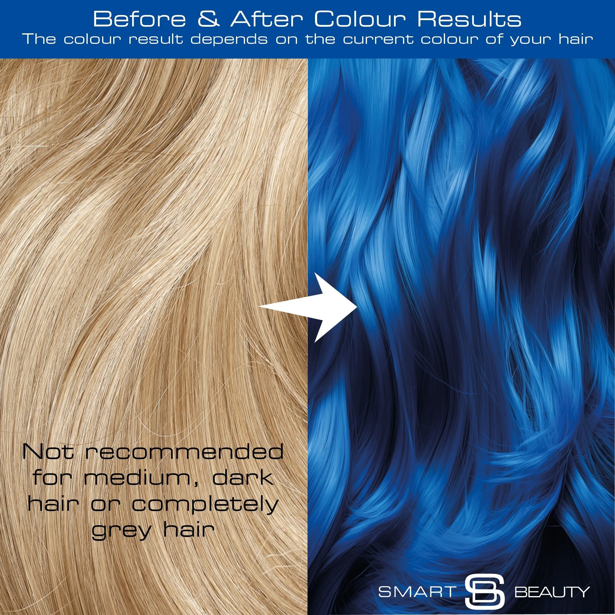 Electric Blue Vibrant Semi-permanent Hair Colour - Image 5