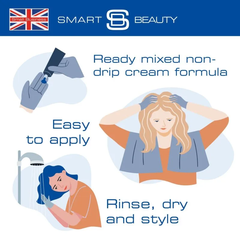 Electric Blue Vibrant Semi-permanent Hair Colour - Image 6