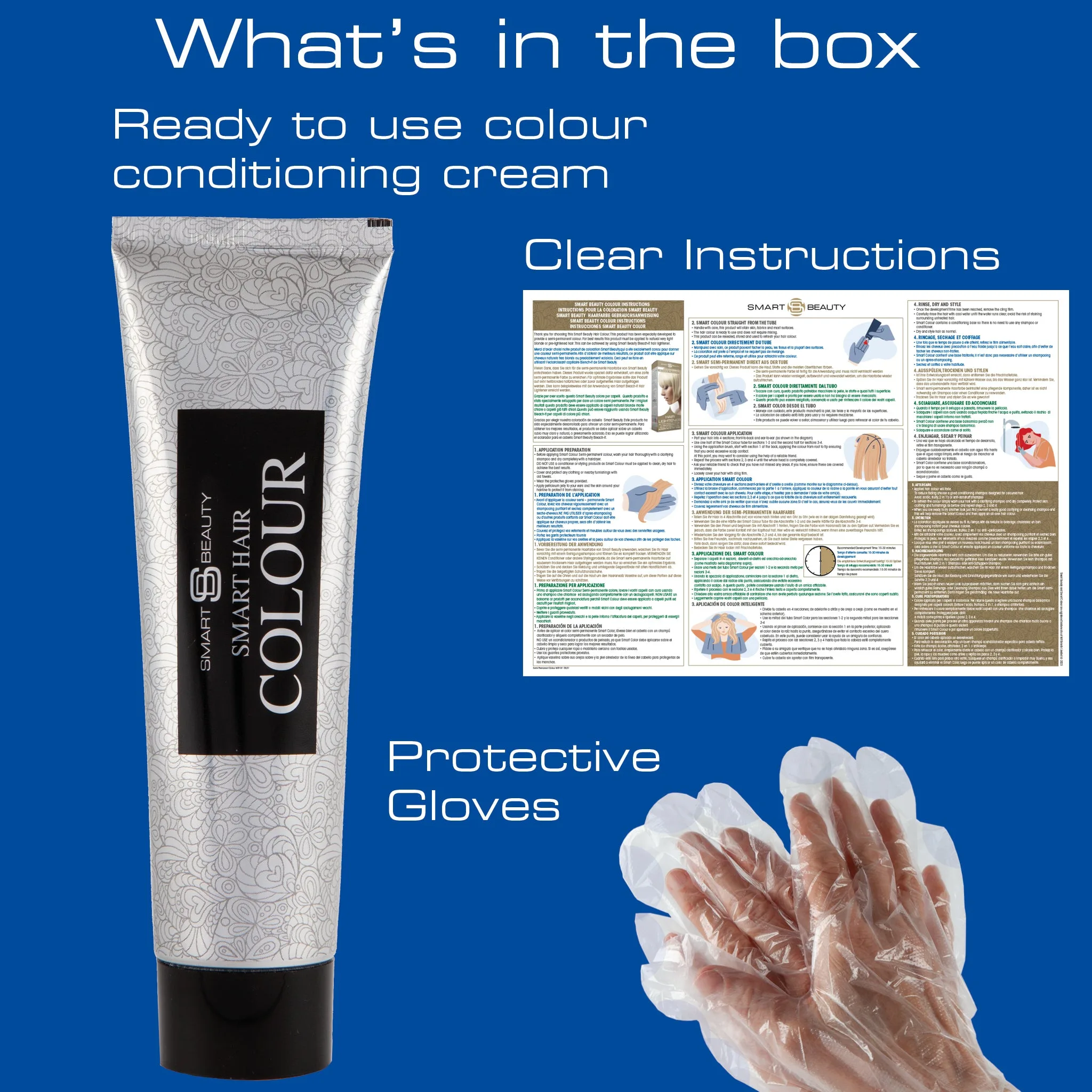 Electric Blue Vibrant Semi-permanent Hair Colour - Image 7