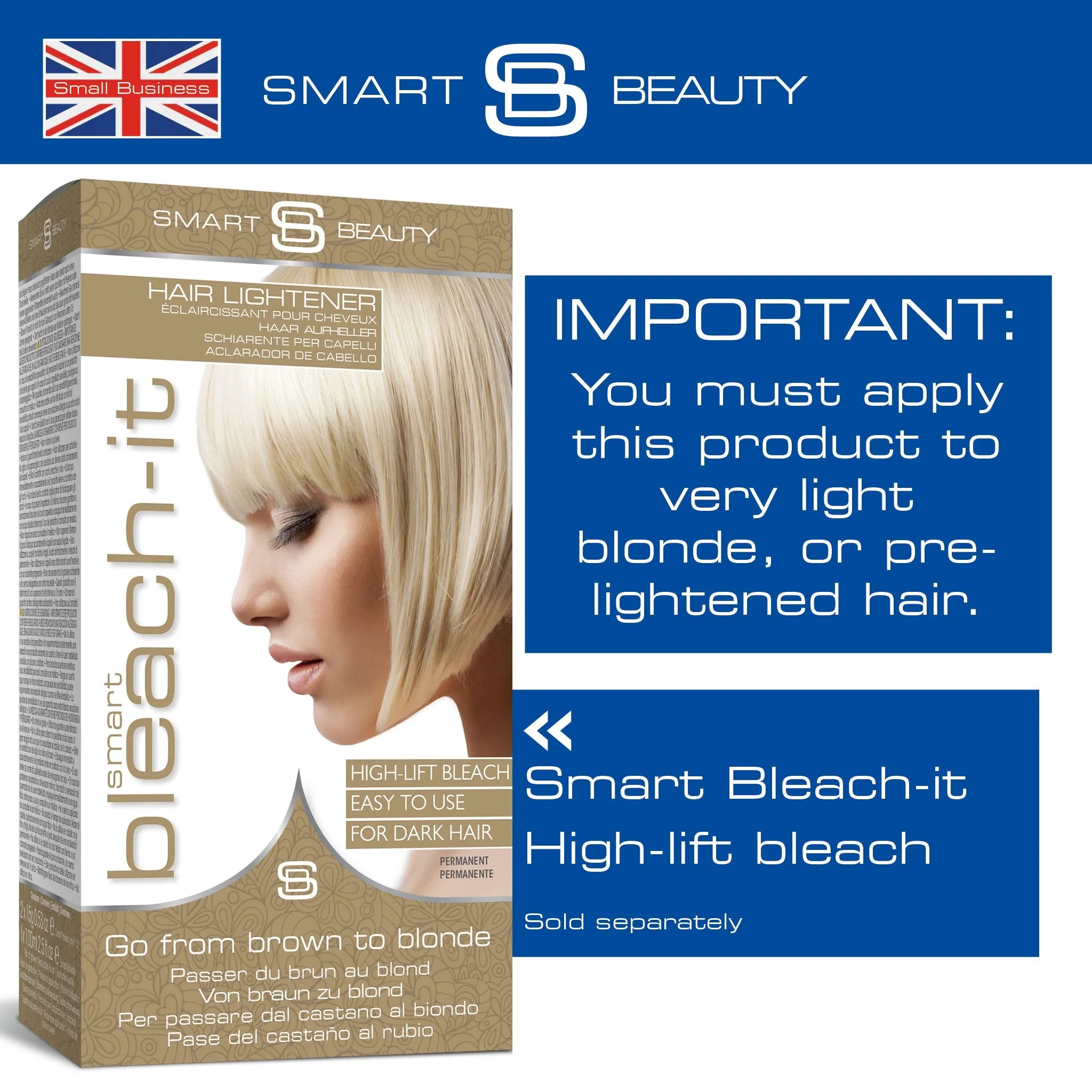 Electric Blue Vibrant Semi-permanent Hair Colour - Image 8