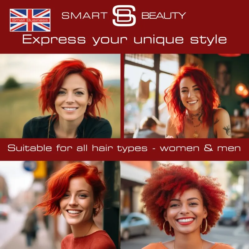 Hollywood Red Hair Dye with Added Plex Hair Care Conditioner, Permanent Hair Colour