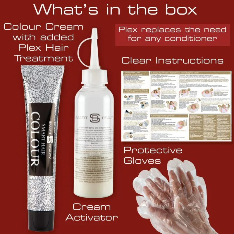 Hollywood Red Hair Dye with Added Plex Hair Care Conditioner, Permanent Hair Colour