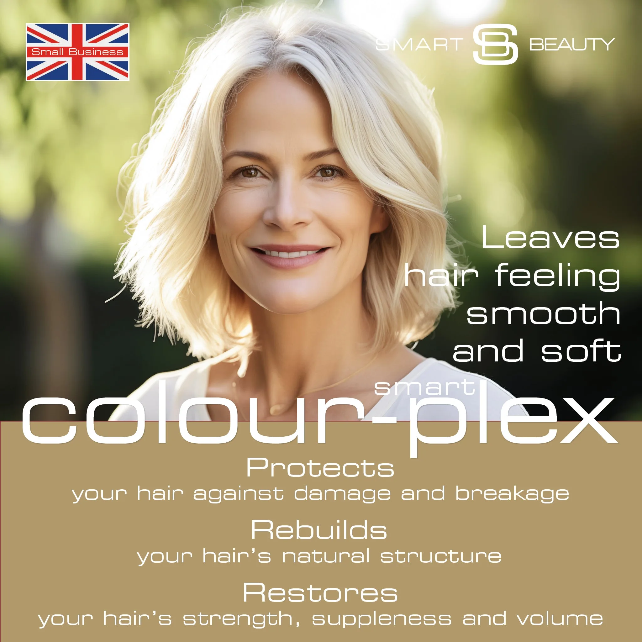 Smart Beauty Platinum Blonde Hair Dye kit with Smart Plex technology for a salon-quality, icy blonde finish at home