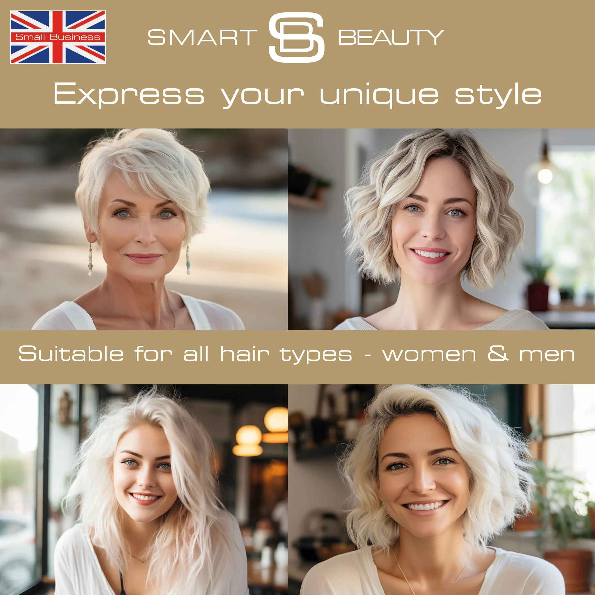 Smart Beauty Platinum Blonde Hair Dye box displaying vegan and cruelty-free permanent hair colour formula