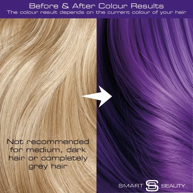 Pure Purple Vibrant Semi-permanent Hair Colour - Image 5