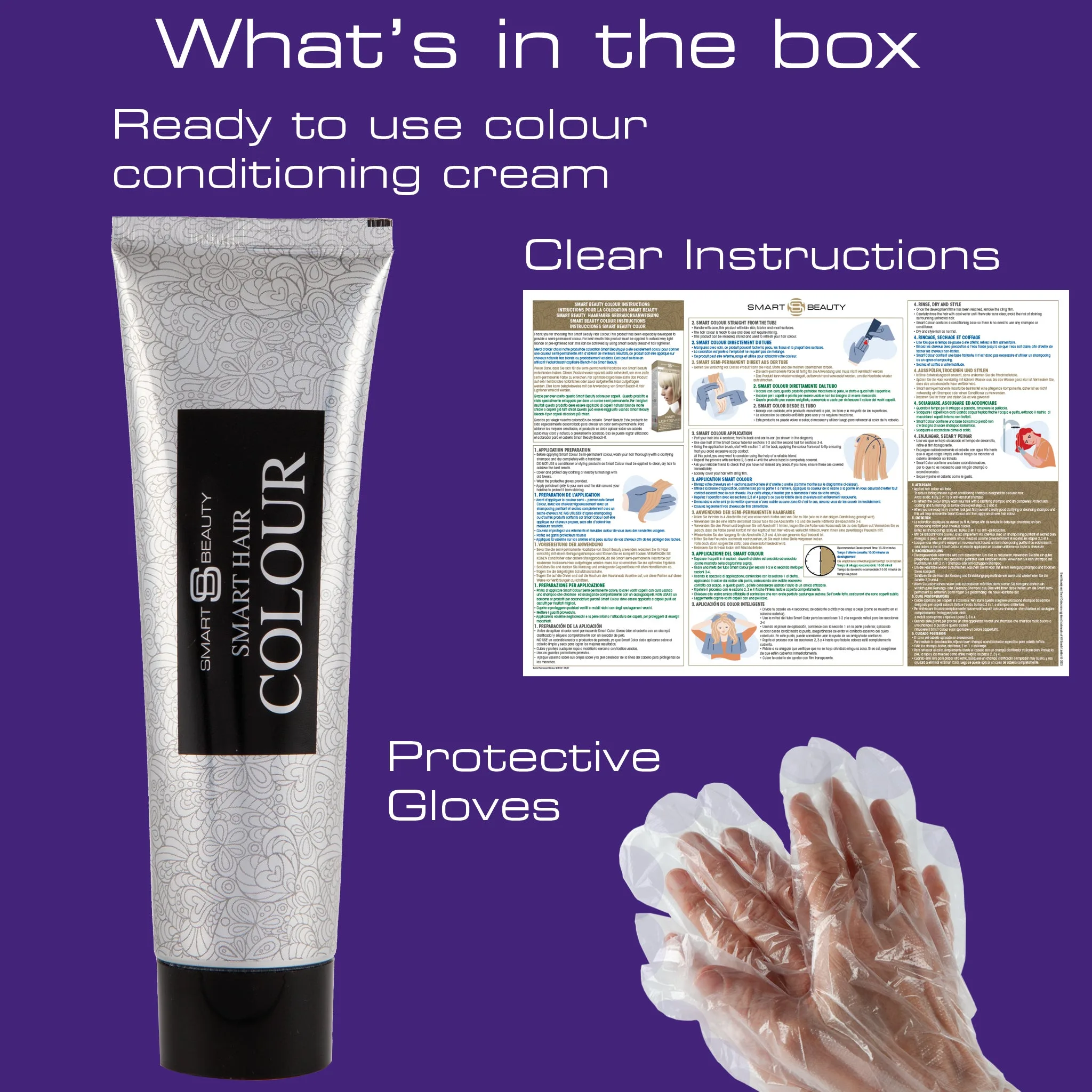 Pure Purple Vibrant Semi-permanent Hair Colour - Image 7