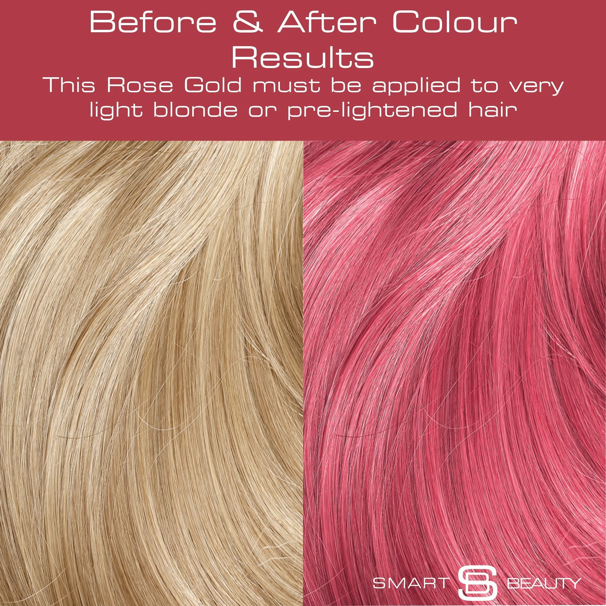 Rose Gold Hair Dye with Added Plex Hair Care Conditioner, Demi-Permanent Hair Colour
