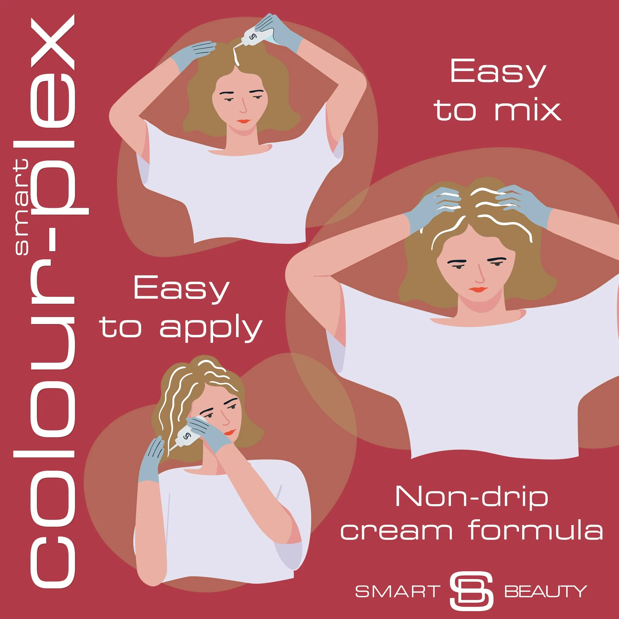 Rose Gold Hair Dye with Added Plex Hair Care Conditioner, Demi-Permanent Hair Colour