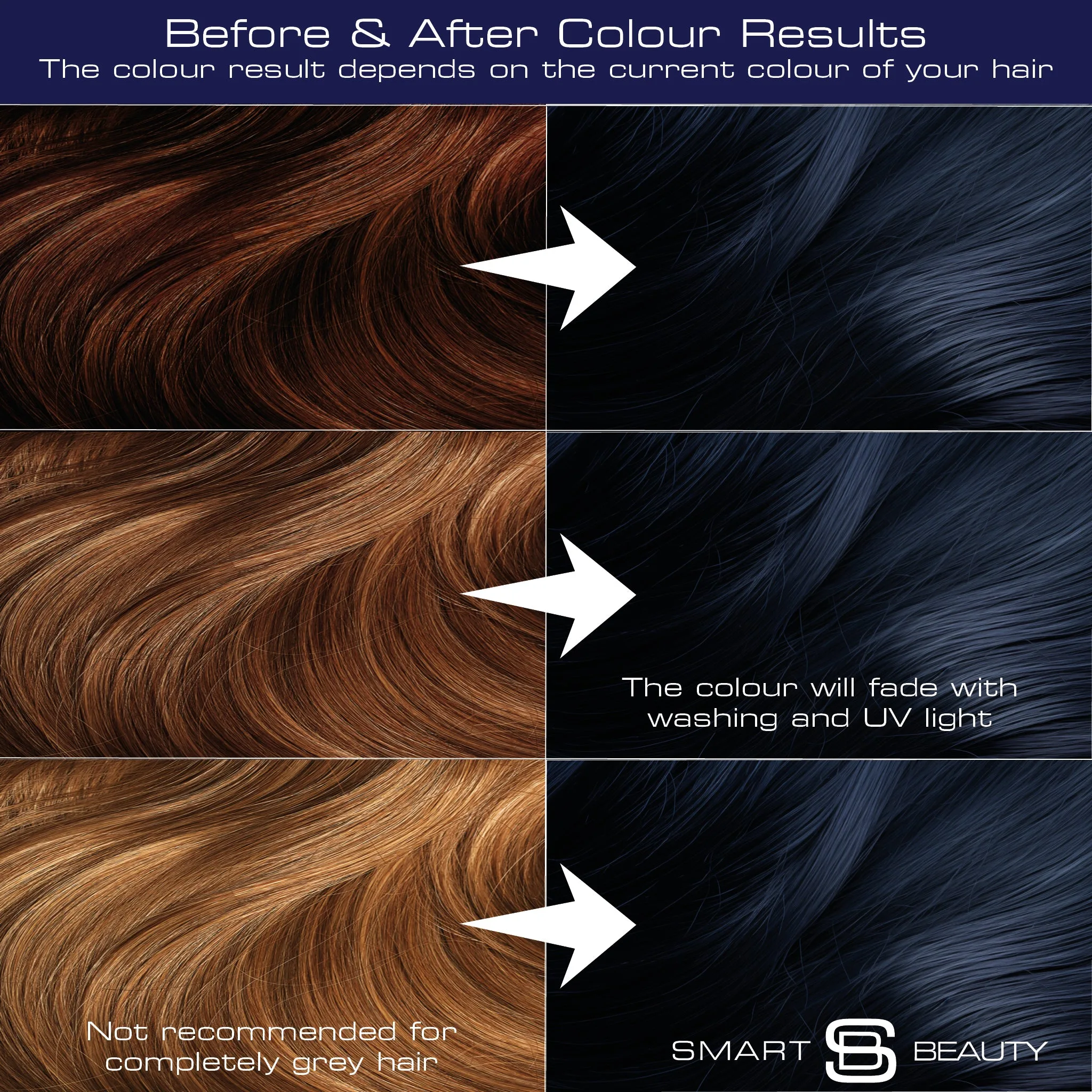 Sapphire Black Hair Dye with Added Plex Hair Care Conditioner, Permanent Hair Colour