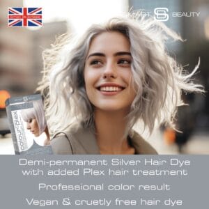 Metallic Silver Pastel | Demi-Permanent Hair Colour with added plex