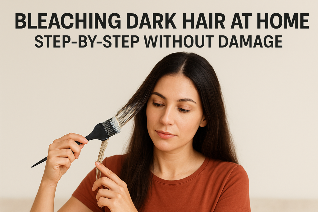Bleaching Dark Hair At Home: Step-by-Step Without Damage
